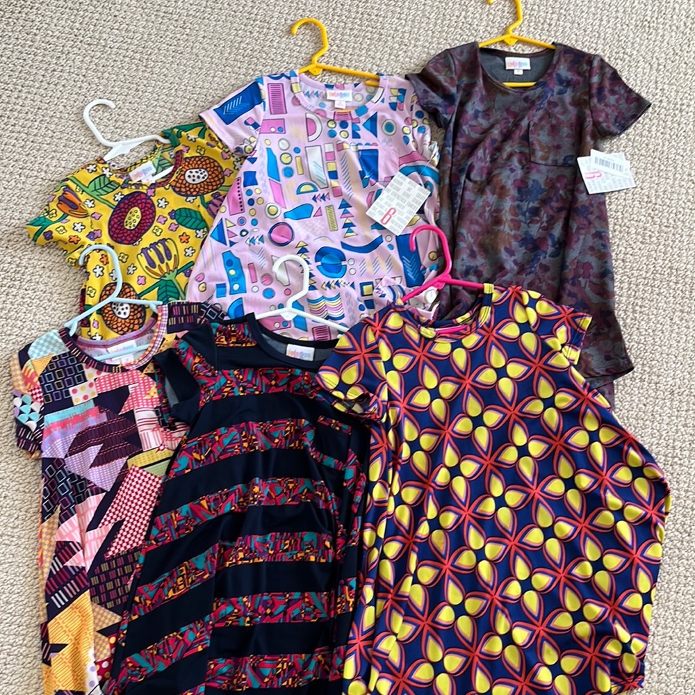 Lot of LuLaRoe girls dresses. Size 6